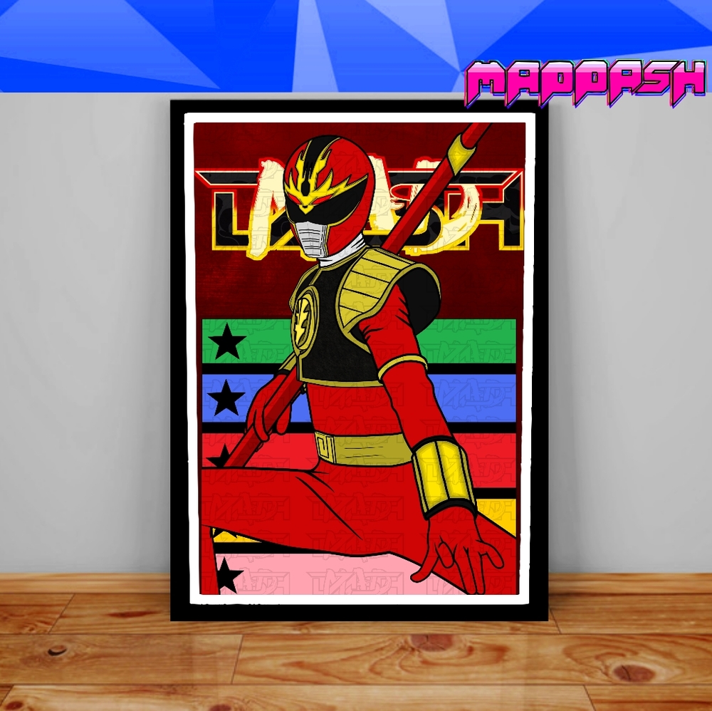 Custom Super Sentai Dairanger Power Rangers Poster Wall Decor Print Poster